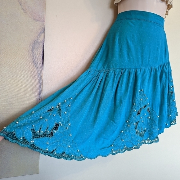 VINTAGE remade asymmetric skirt women's xs - Picture 4 of 16
